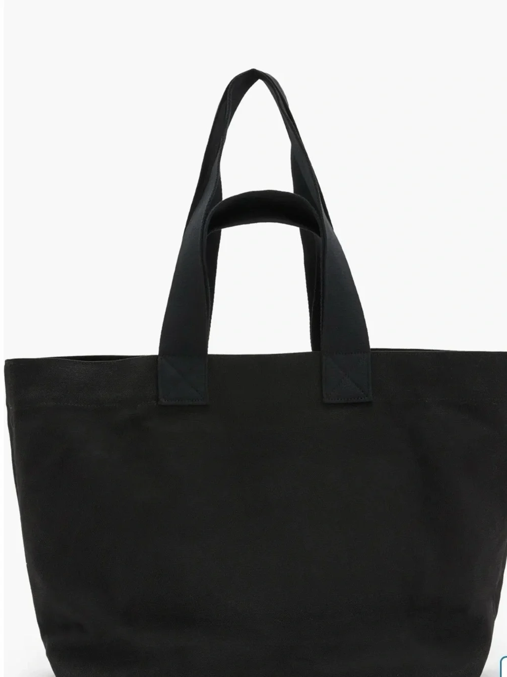 AllSaints Black Canvas Logo Tote Bag